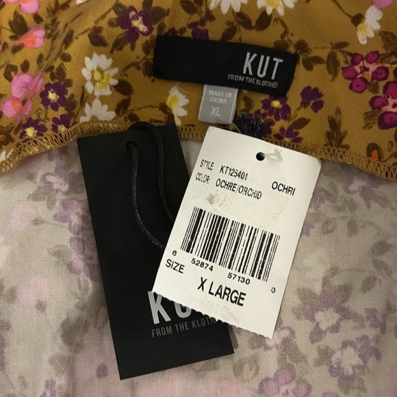 NWT KUT from the Kloth Gianina Camisole Tank Top Women’s XL Floral Racerback - Picture 6 of 6